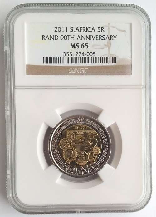 2011 SARB 90th Birthday MS65 R5 NGC