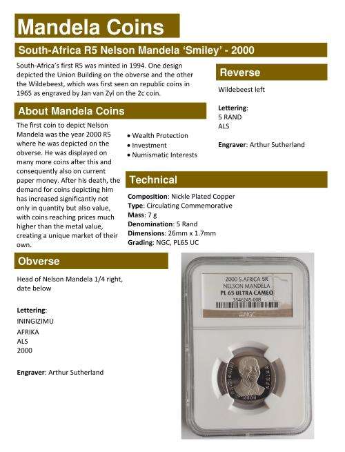 Mandela 2000 PL65 Ultra Cameo R5 NGC