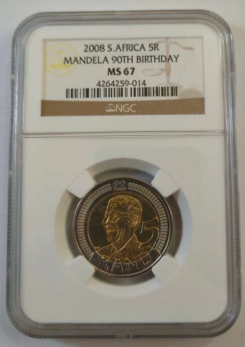 Mandela 2008 MS67 R5 NGC