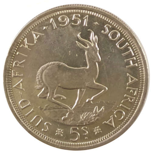 1951 5-Shillings - South Africa - (x3 Coins)