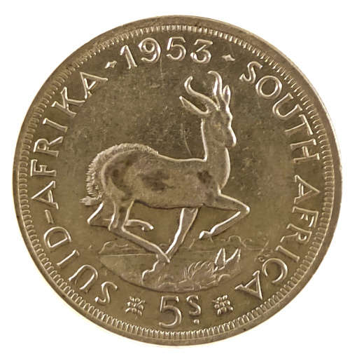 1953 5-Shillings - South Africa - (x2 Coins)