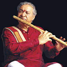 TOP-GRADE 22-INCH 5/G INDIAN BANSURI BAMBOO FLUTE w VELVET COVER. SPECTACULAR SOUND!