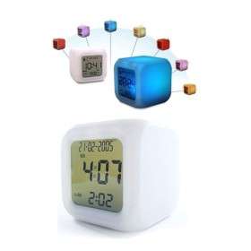 Glowing LED Color Changing Alarm Clock with Large Digit Display