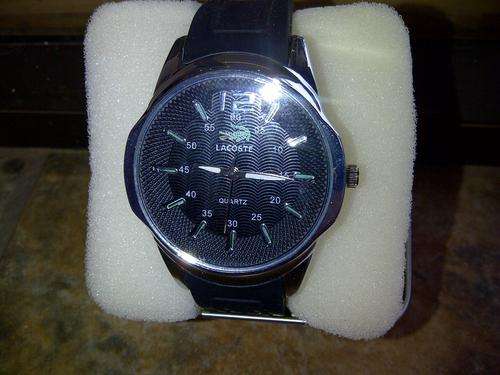 Lacoste Watch black Rubber Strap