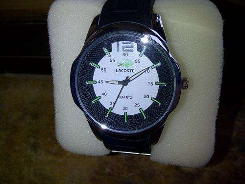 Lacoste Watch black Rubber Strap