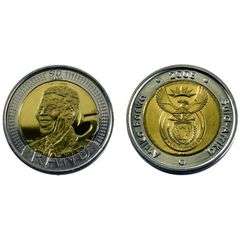Limited Released Bimetal Mandela R5 90th Birthday Coin !