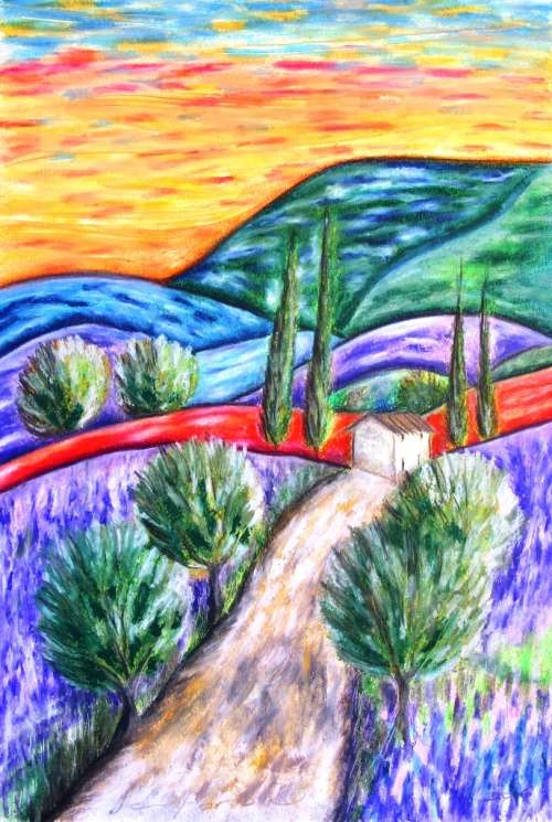 Bliss - Original Oil Pastel - Jennifer van Niekerk