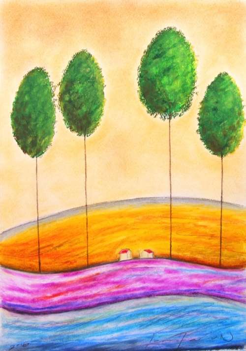 Regeneration - Original Oil Pastel - Jennifer van Niekerk