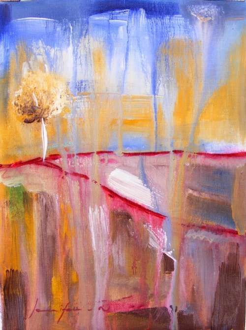 Tears of Drought - Original Acrylic Painting - by Jennifer van Niekerk