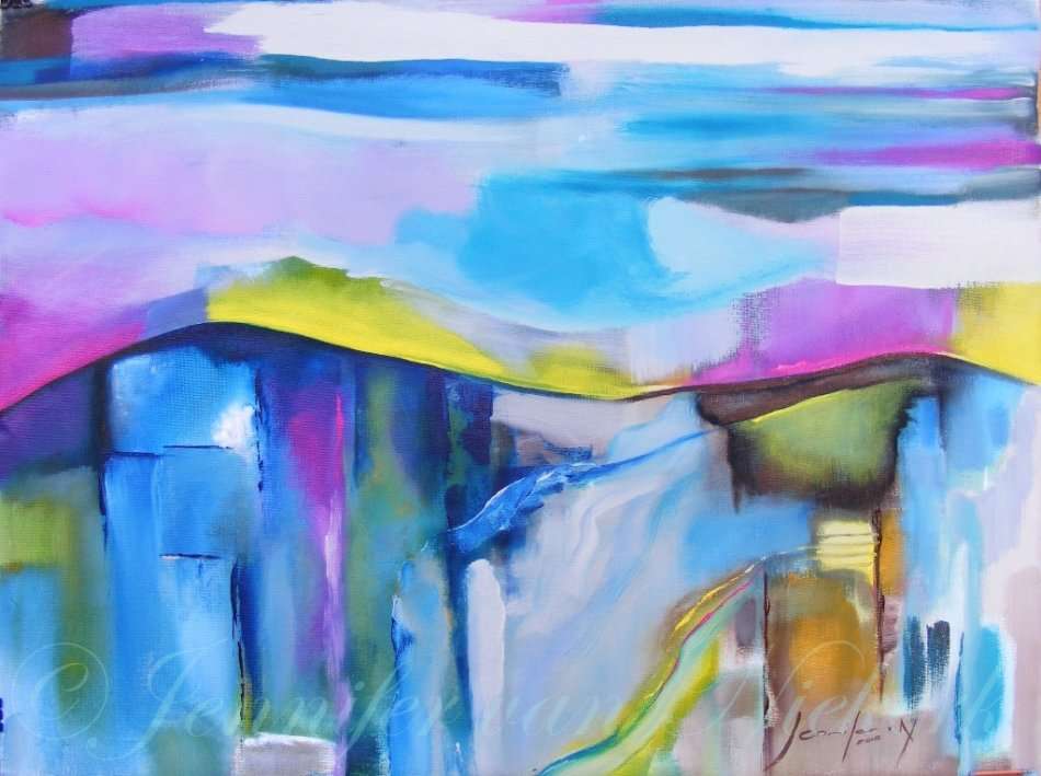Colourscapes - Original Acrylic Painting - by Jennifer van Niekerk