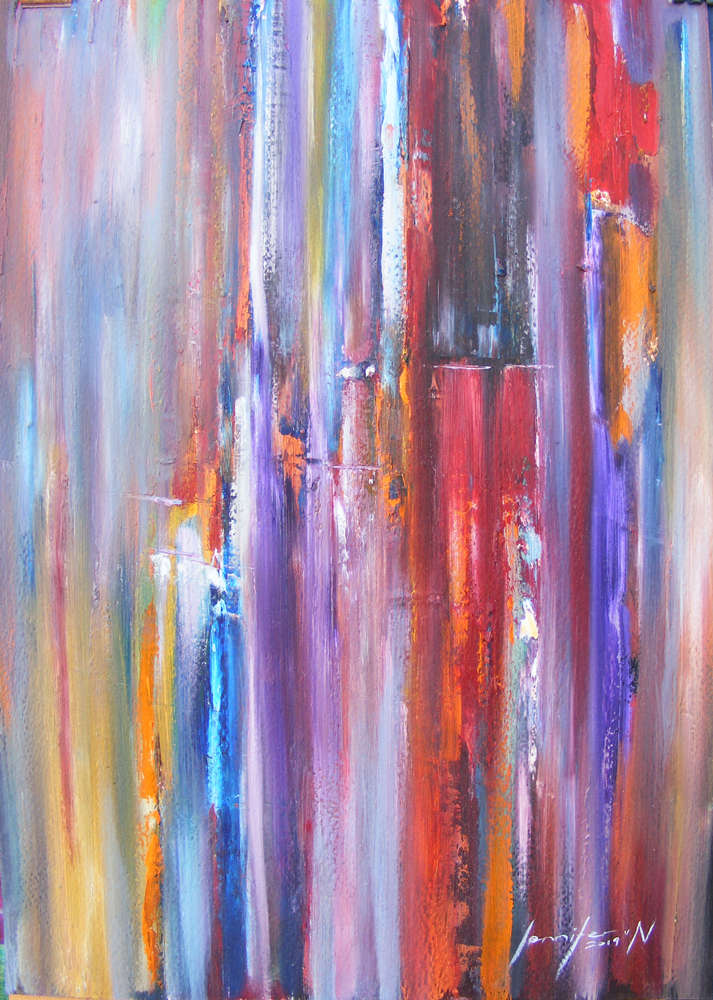 Frosted Tulip Abstract - Original Oil Painting - Jennifer van Niekerk