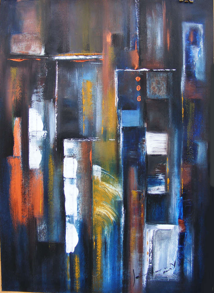 Norway Pine Abstract - Original Oil Painting - Jennifer van Niekerk