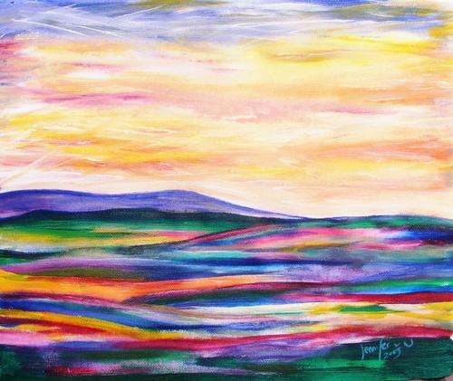 Morning Has Broken - Original Acrylic Painting - by Jennifer van Niekerk