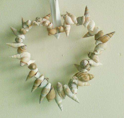 Heart shaped Coastal inspired wreath (medium)