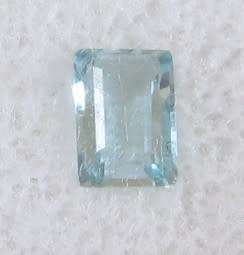 Emerald cut .80ct Aquamarine 4x6mm