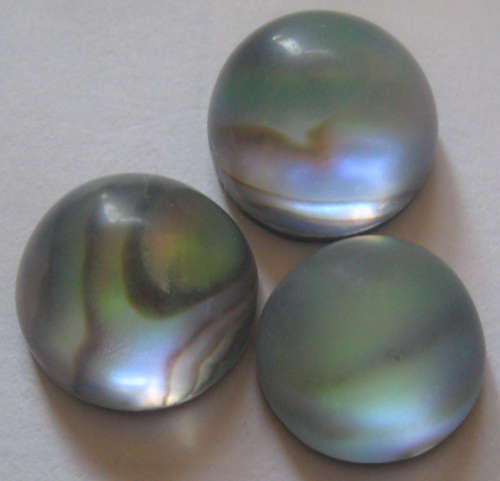 Beuatiful Round cut Gemstone Abalone 3/14.00 ct  15 mm