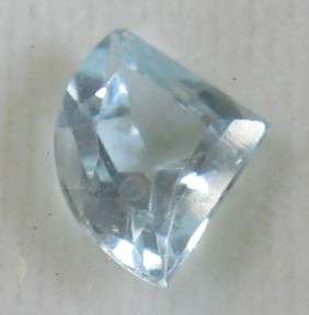 Wiggie cut Sky Blue Topaz  .60ct  7x9mm