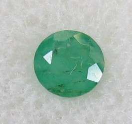 BEAUTIFUL Round cut EMERALD, .20 ct  5 mm