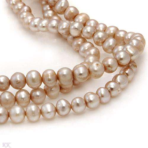 Fashionable Brand New Necklace With Genuine 5-5.5mm Cultured Freshwater Pearls