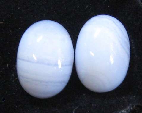 FINE 5.80ct Blue Lace Agate Oval CABOCHON 9x7mm