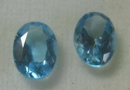 SUPER Oval cut London Blue TOPAZ, 1.80ct 7x5mm (Set of 2)