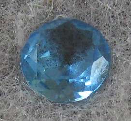 SUPER Round cut SWISS BLUE TOPAZ, 1.20ct 7mm
