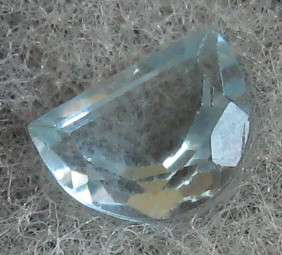 Half Moon cut Sky Blue Topaz 1.60ct   8x6mm