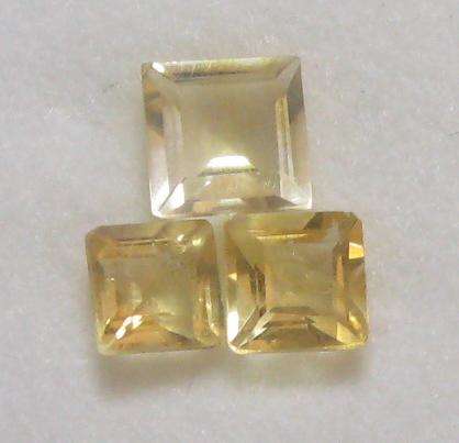 Wonderful 1.20ct Princess cut CITRINE 5mm and 4 mm