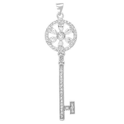 Terrific Brand New Pendant With 3.60ctw Cubic zirconia Made in 925 Sterling silver.