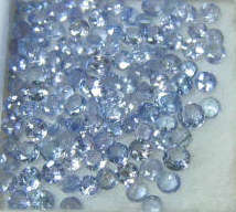 Incredible GENUINE TANZANITES, Round cut