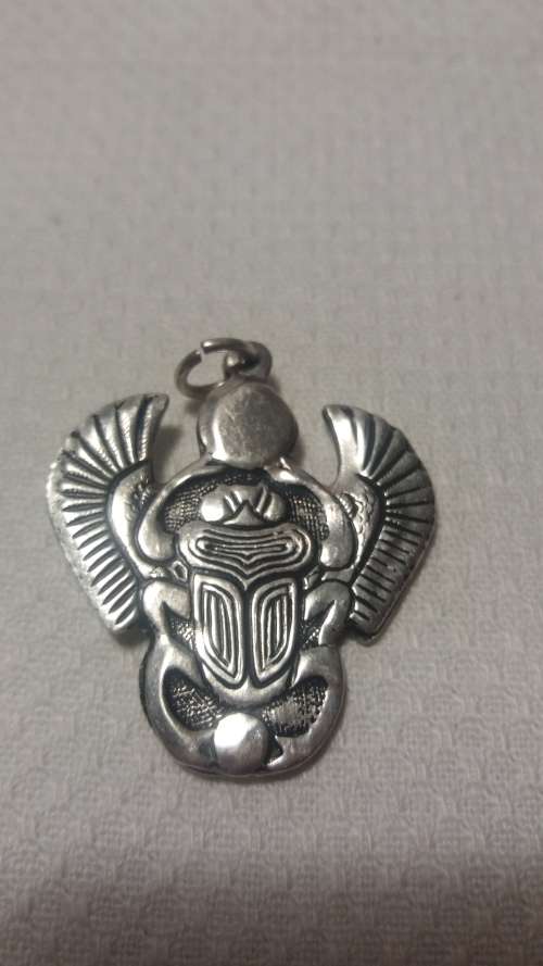 Egyptian Scarab Silver pendant