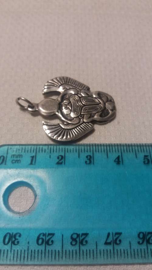 Egyptian Scarab Silver pendant