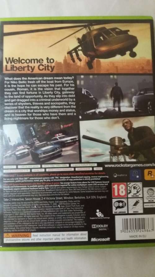 Grand Theft Auto IV- Xbox 360