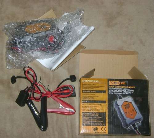 Powerline 6V/12V 1A Automatic Battery Charger