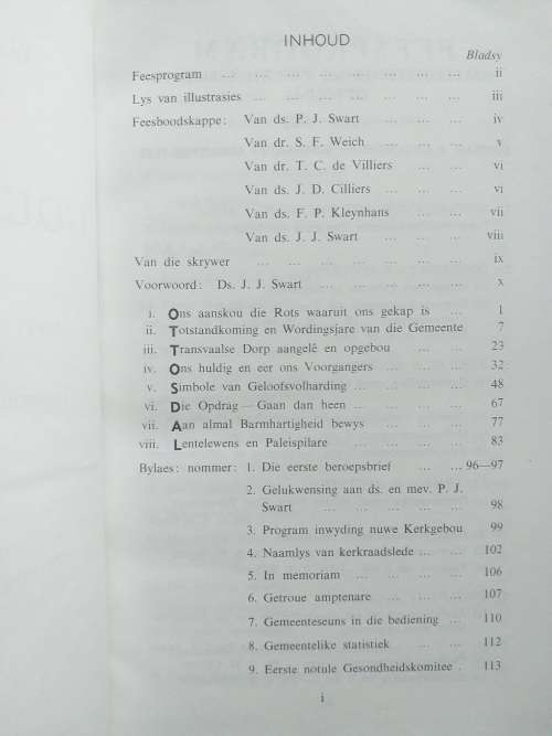 Gedenkboek Goue Jubileum Ned Geref Gemeente Ottosdal 1913-1963