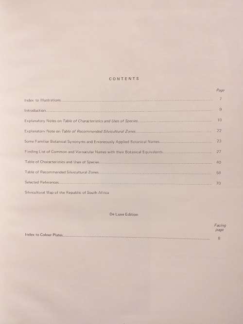Characteristics and Uses of Trees and Shrubs obtainable from the Forest Department by RJ Poynton