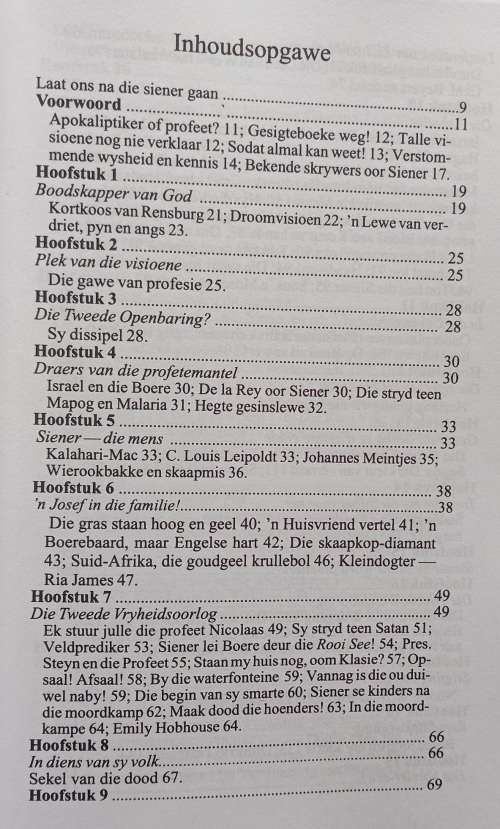 Siener van Rensburg Boodskapper van God (Adriaan Snyman)