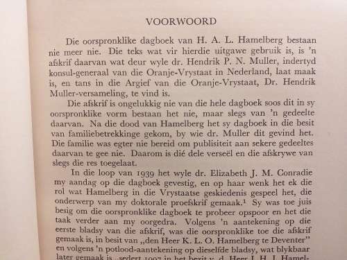 Die dagboek van HAL Hamelberg (Dr FJ du Toit Spies)