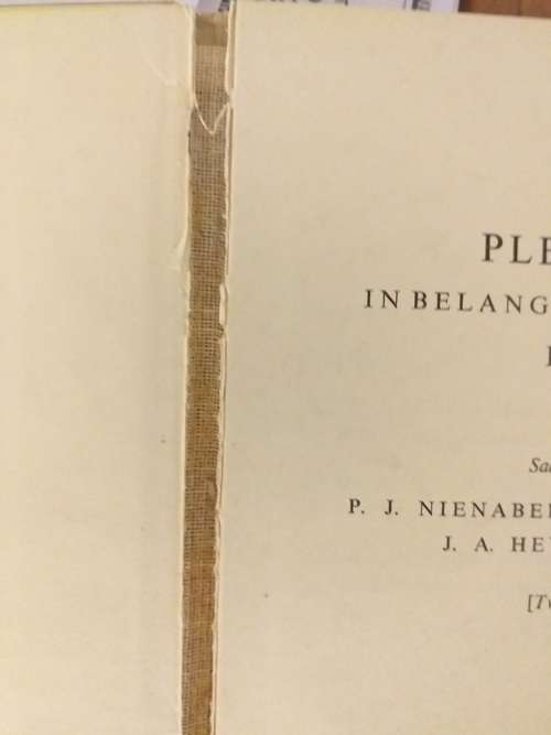 Pleidooie in belang van Afrikaans Deel 1 (PJ Nienaber, JA Heyl)