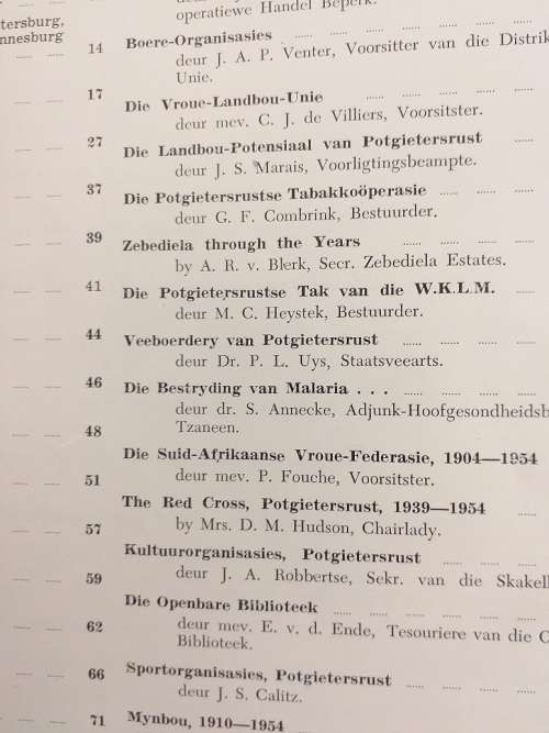 Eeufees- Album/ Centenary Album Potgietersrust 1854-1954