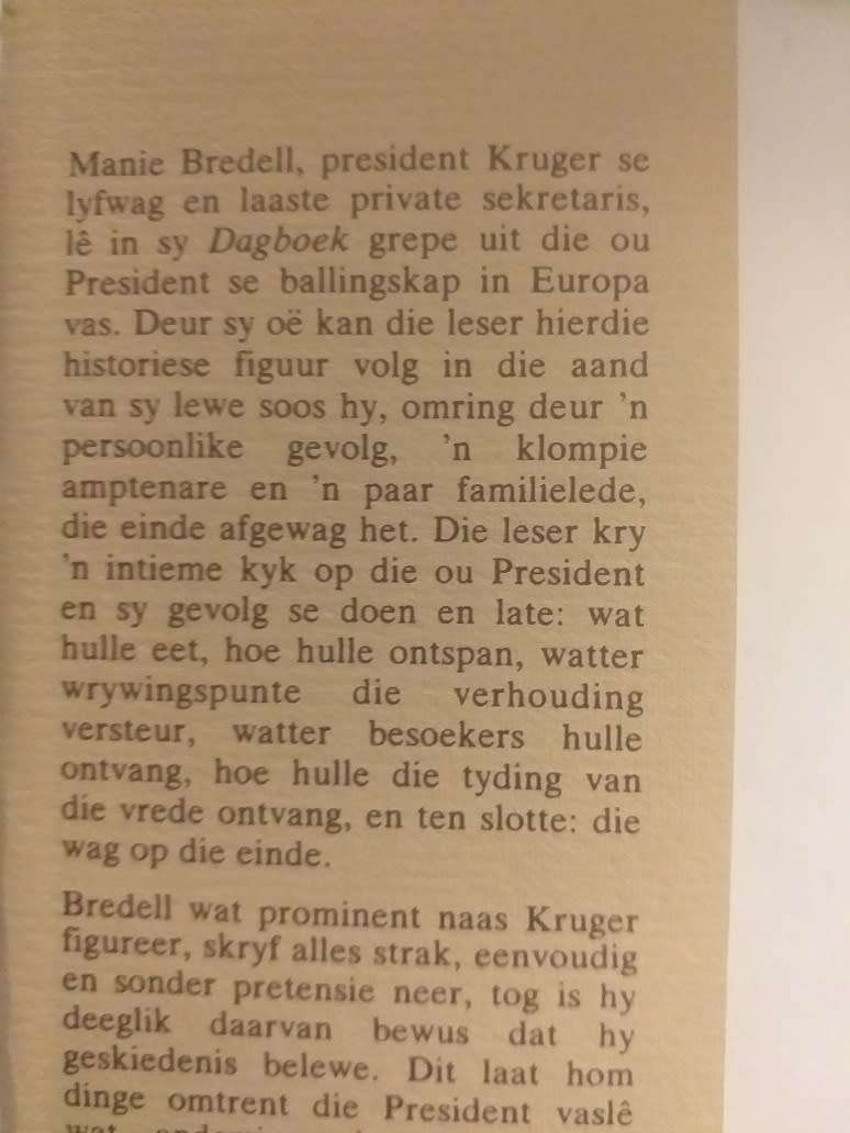 Dagboek van HC Bredell (AG Oberholster)