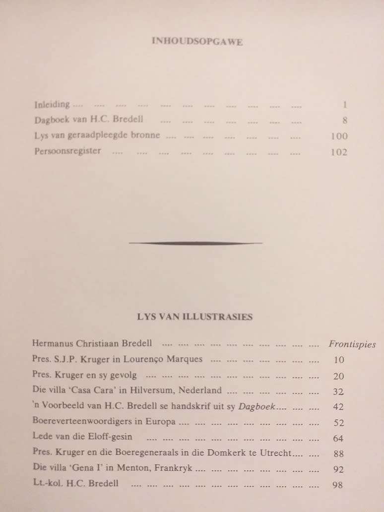 Dagboek van HC Bredell (AG Oberholster)