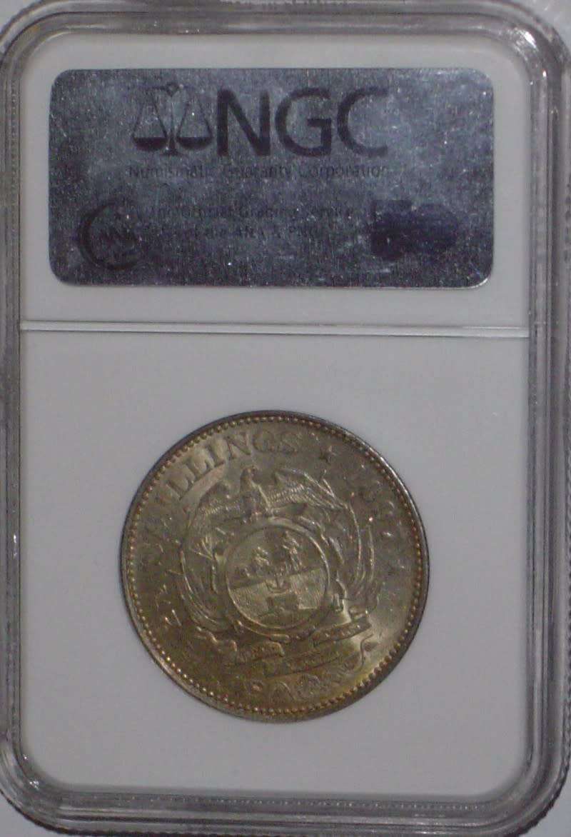 1897 ZAR NGC 2.5 Shilling MS63