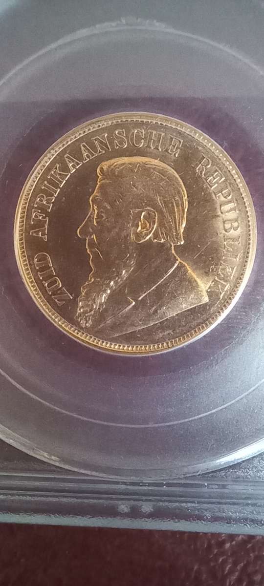 1898 ZAR PCGS MS60 pond