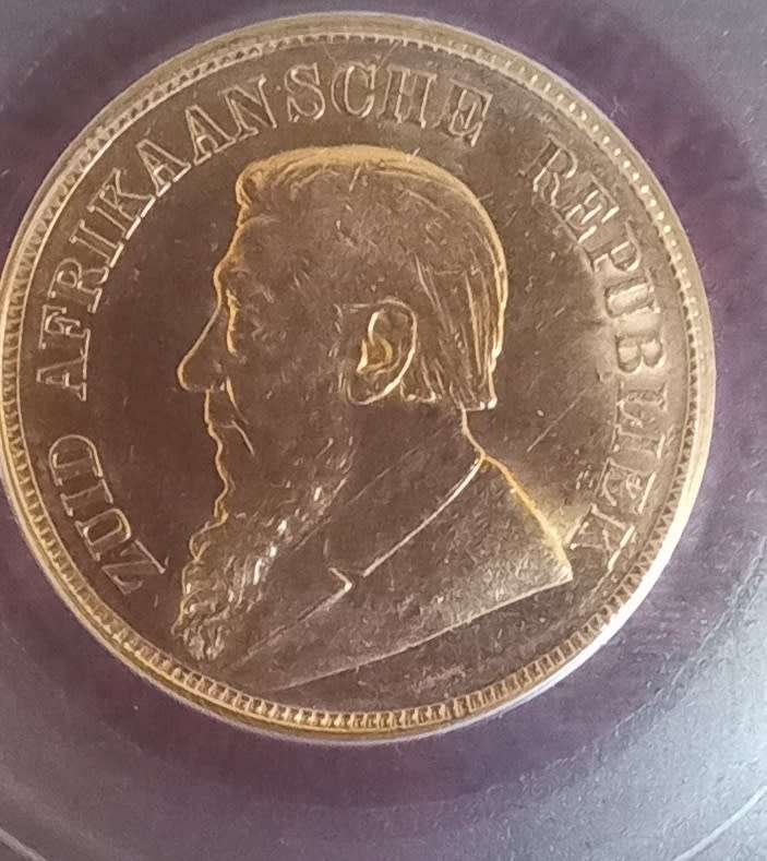 1898 ZAR PCGS MS60 pond