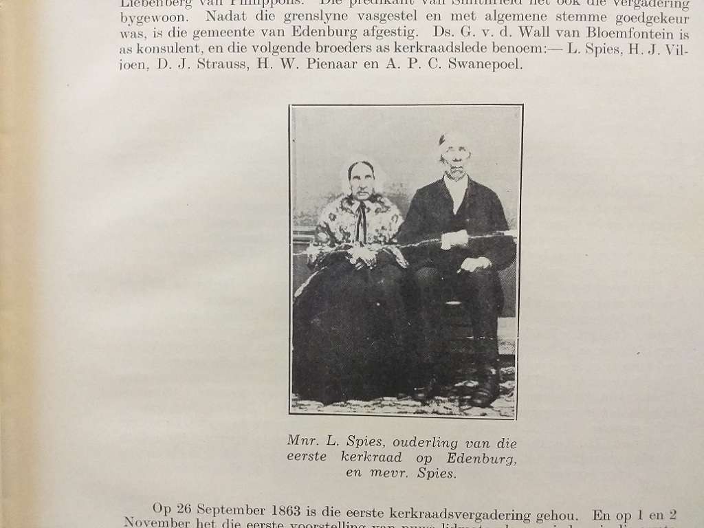 Gedenkboek van die Ned Geref Gemeente Edenburg OVS 1863-1938