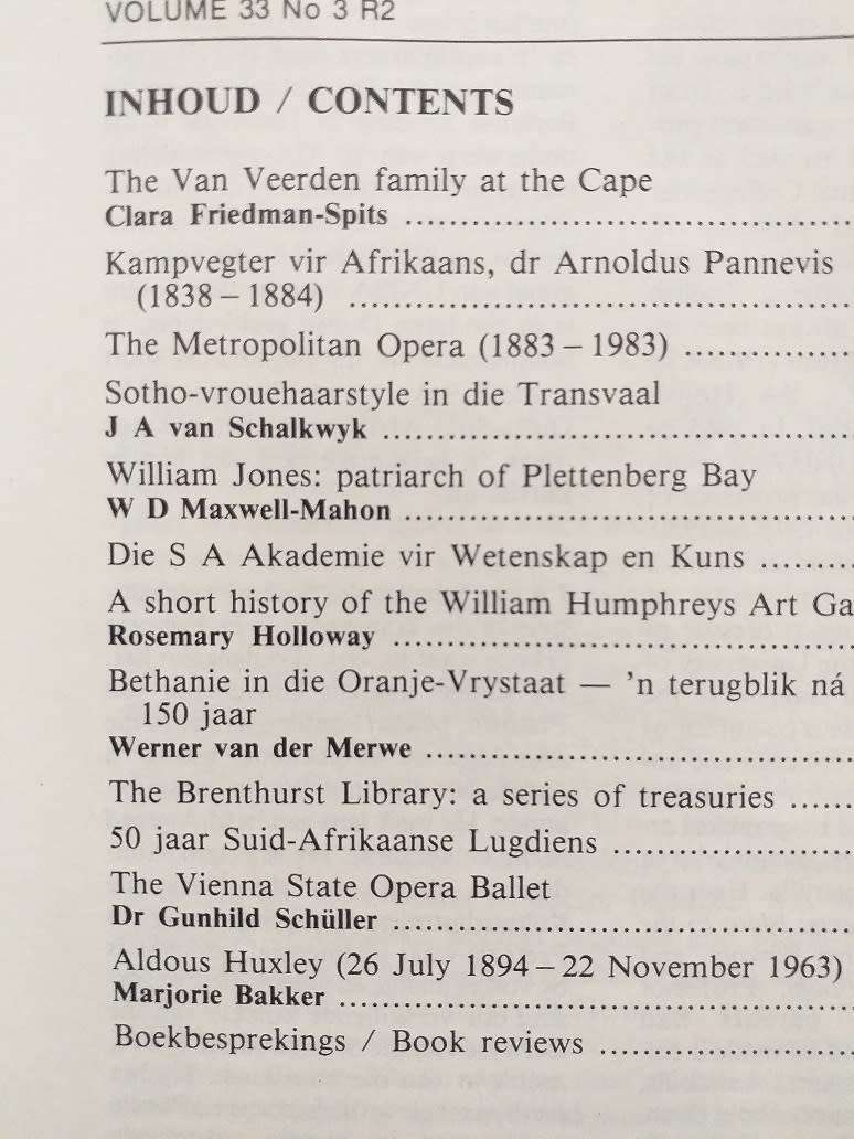 Lantern Tydskrif Magazine Julie 1984 vol 38 nr 3