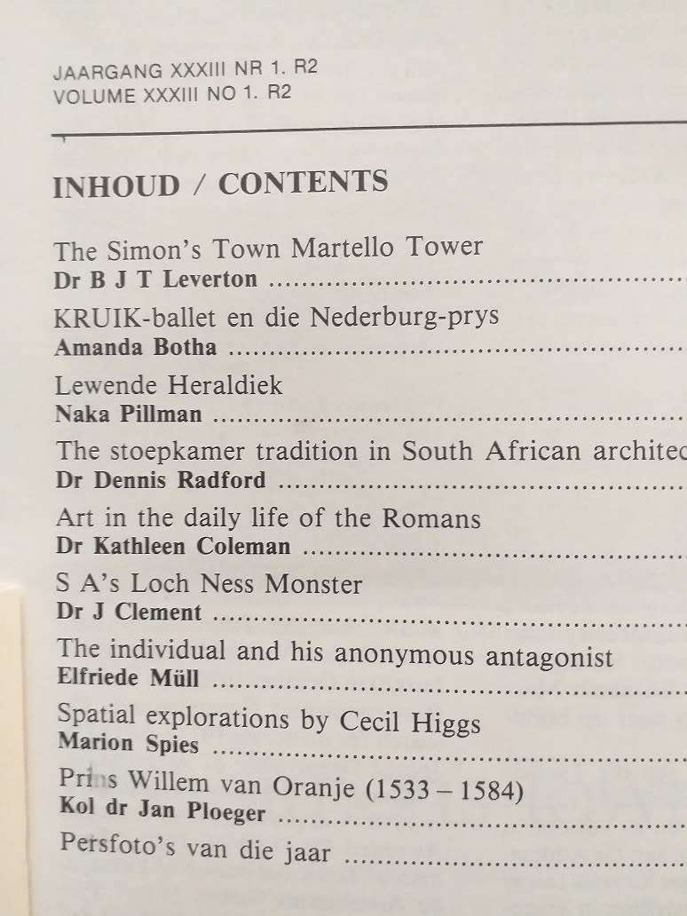 Lantern Tydskrif Magazine Jan 1984 vol 33 nr 1