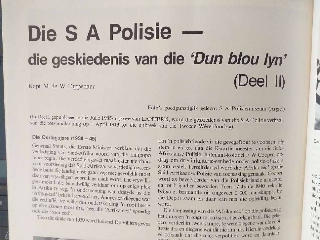 Lantern Tydskrif Magazine Okt 1985 vol 34 nr 4