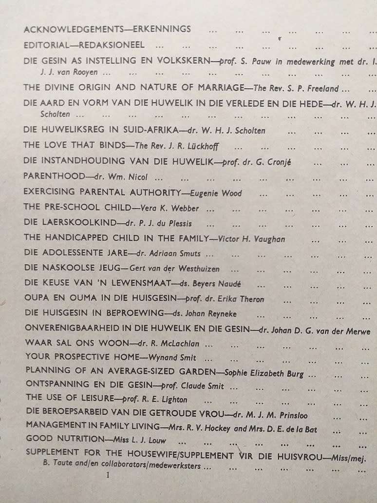 Lantern Tydskrif Magazine Apr 1960 vol 9 nr 4 Tema Huisgesinne